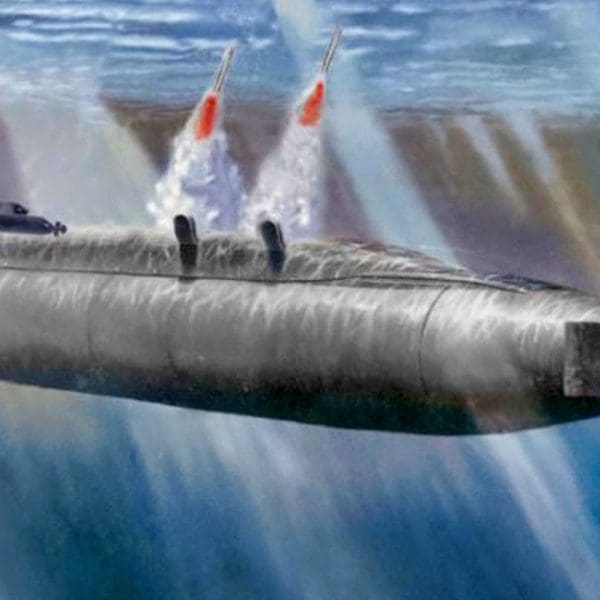 Puget Sound Naval Shipyard, Wash. (Aug. 14, 2003) -- Illustration of USS Ohio (SSGN 726) which is undergoing a conversion from a Ballistic Missile Submarine (SSBN) to a Guided Missile Submarine (SSGN) designation. Ohio has been out of service since Oct. 29, 2002 for conversion to SSGN at Puget Sound Naval Shipyard. Four Ohio-class strategic missile submarines, USS Ohio (SSBN 726), USS Michigan (SSBN 727) USS Florida (SSBN 728), and USS Georgia (SSBN 729) have been selected for transformation into a new platform, designated SSGN. The SSGNs will have the capability to support and launch up to 154 Tomahawk missiles, a significant increase in capacity compared to other platforms. The 22 missile tubes also will provide the capability to carry other payloads, such as unmanned underwater vehicles (UUVs), unmanned aerial vehicles (UAVs) and Special Forces equipment. This new platform will also have the capability to carry and support more than 66 Navy SEALs (Sea, Air and Land) and insert them clandestinely into potential conflict areas. U.S. Navy illustration. (RELEASED)