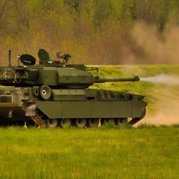 A live fire demonstration of the Army’s newest and most modernized combat vehicle, the M10 Booker, marks the conclusion of the M10 Booker Dedication Ceremony at Aberdeen Proving Ground, in Aberdeen, Md., April 18, 2024. (U.S. Army photo by Cpl. Jonathon Downs)