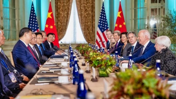President Joe Biden hosts a bilateral meeting with President of the People’s Republic of China Xi Jinping, Wednesday, November 15, 2023, at the Filoli Estate in Woodside, California.(Official White House Photo by Adam Schultz)