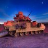 Engineers with the 116th Brigade Engineer Battalion conduct M2A3 Bradley fighting vehicle gunnery qualification on March 27, 2018, Orchard Combat Training Center, south of Boise, Idaho. Combat engineers with the 116th BEB trained through gunnery table XII, evaluating their ability to execute collective platoon-level tasks in a tactical live-fire environment; including integrating dismounted soldiers with their assigned BFV. (U.S. Army National Guard photo by 1LT Robert Barney)