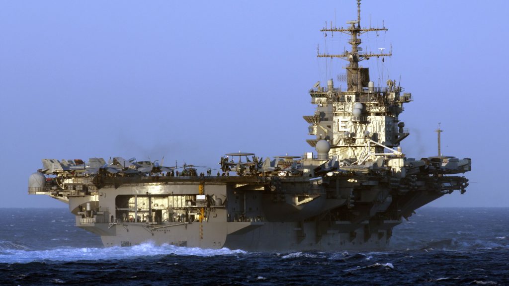 Nuclear Aircraft Carrier USS Enterprise (CVN-65) Has a Message for
