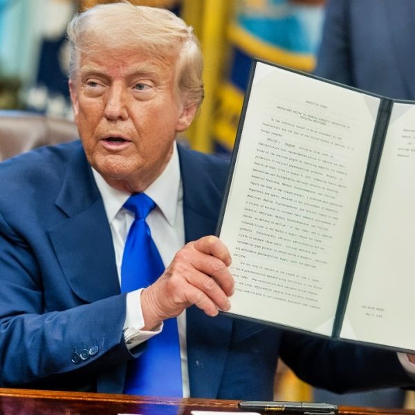 Donald Trump at the Big Desk in Oval Office