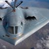 A U.S. Air Force B-2 Spirit assigned to the 509th Bomb Wing, Whiteman Air Force Base, Missouri, is refueled by a KC-135 Stratotanker assigned to the 351st Aerial Refueling Squadron, RAF Mildenhall, during the Bomber Task Force training exercise over England, Aug. 29, 2019. Training with partners, allied nations and other U.S. Air Force units contributes to global readiness and enables the strengthening of enduring and strategic relationships throughout the theater. (U.S. Air Force photo by Tech. Sgt. Emerson Nuñez)