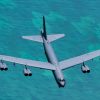 A U.S. Air Force B-52H Stratofortress aircraft flies in a seven-ship formation during the Hyundai Air and Sea Show at Miami Beach, Florida, May 24, 2025. The flyover represented the Air Force’s total force, integrating active duty, guard, and reserve pilots flying the B-1B Lancer, B-2 Spirit, F-22 Raptor, A-10 Thunderbolt II, B-52H Stratofortress, F-16C Fighting Falcon, and F-15C Eagle aircraft. (U.S. Air Force photo by Staff Sgt. Bailee A. Darbasie)