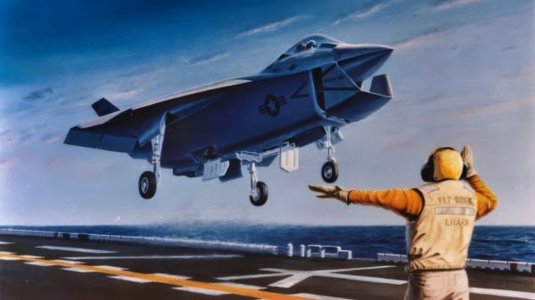 Boeing X-32 Artist Painting