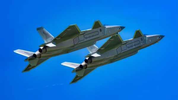 J-20 Fighter In Formation PLAAF Photo