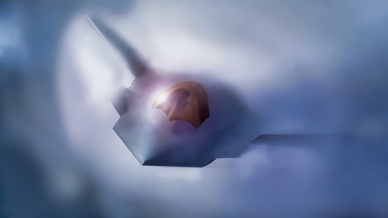 Shown is a graphical artist rendering of the Next Generation Air Dominance (NGAD) Platform. The rendering highlights the Air Force’s sixth generation fighter, the F-47. The NGAD Platform will bring lethal, next-generation technologies to ensure air superiority for the Joint Force in any conflict. (U.S. Air Force graphic)
