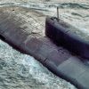 An elevated port side view of the forward section of a Soviet Oscar Class nuclear-powered attack submarine. (Soviet Military Power, 1986) Image Credit: Creative Commons.