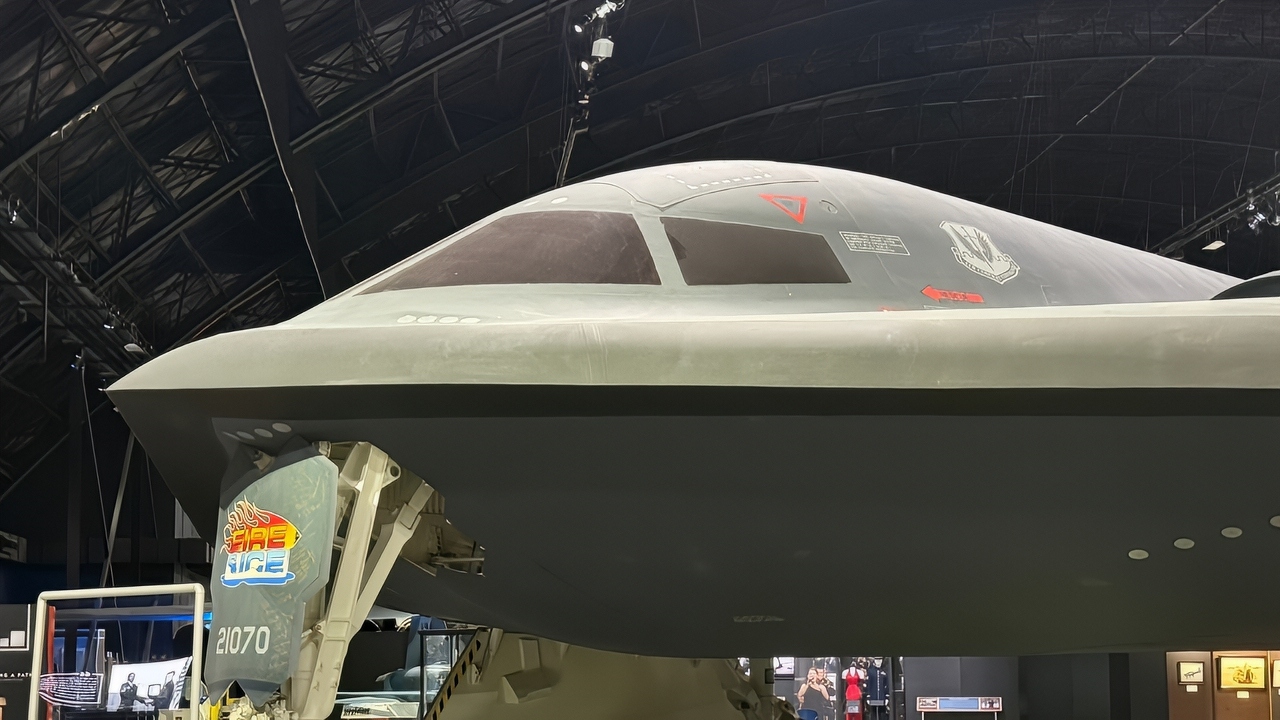 Really Close Up of B-2 Bomber in Dayton, Ohio Museum