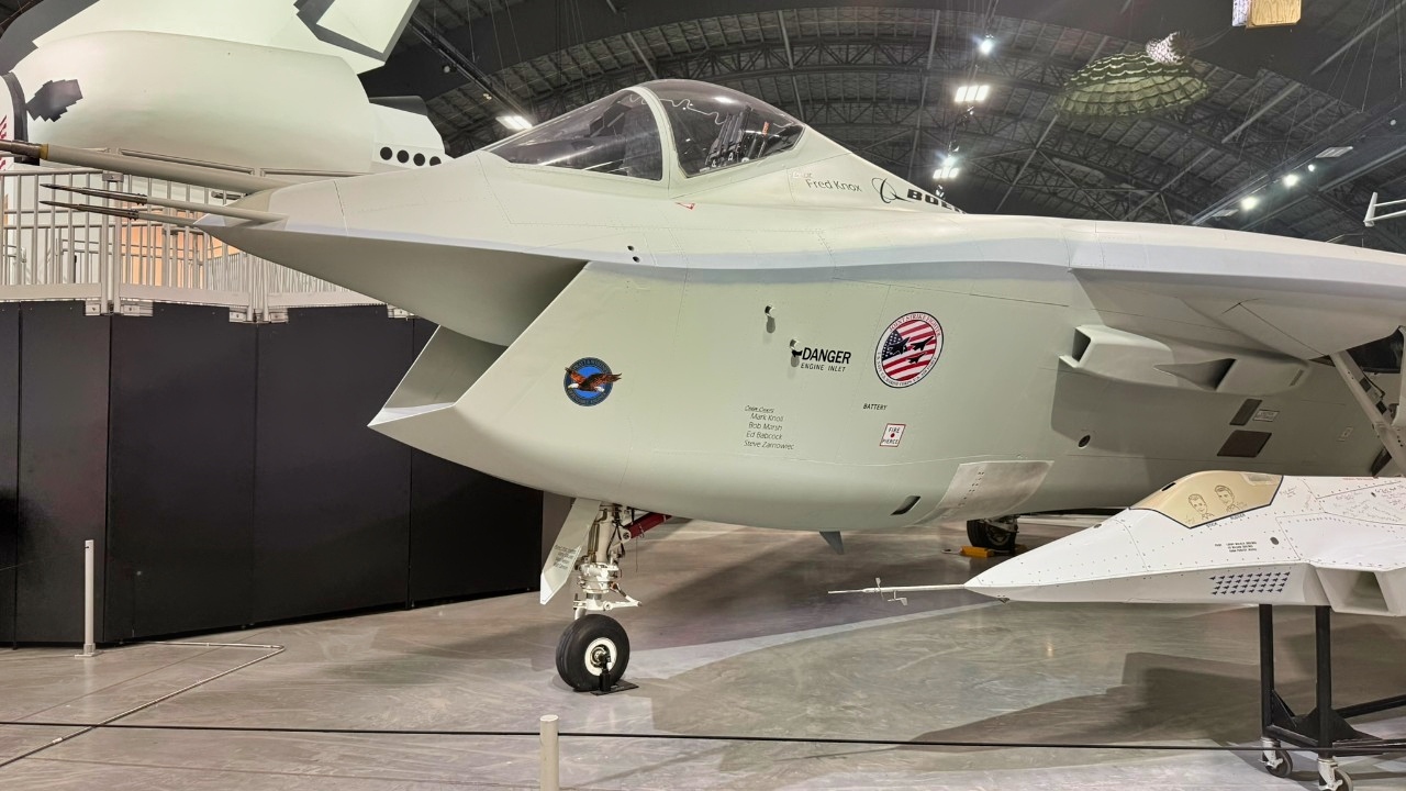 Side view of X-32 Boeing Stealth Fighter