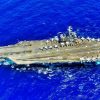 (July 11, 2014) – The aircraft carrier USS Ronald Reagan (CVN 76) is underway during Rim of the Pacific (RIMPAC) 2014. Twenty-two nations, more than 40 ships and submarines, more than 200 aircraft and 25,000 personnel are participating in RIMPAC exercise from June 26 to Aug. 1, in and around the Hawaiian Islands. The world’s largest international maritime exercise, RIMPAC provides a unique training opportunity that helps participants foster and sustain the cooperative relationships that are critical to ensuring the safety of sea lanes and security on the world’s oceans. RIMPAC 2014 is the 24th exercise in the series that began in 1971. (U.S. Navy photo by Mass Communication Specialist 2nd Class Jacob Estes/Released)