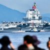 China Aircraft Carrier in Port