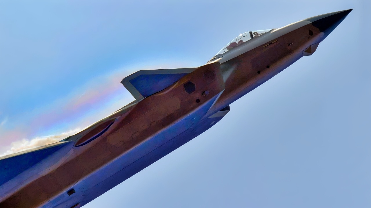 China J-20 Long Shot from 2021