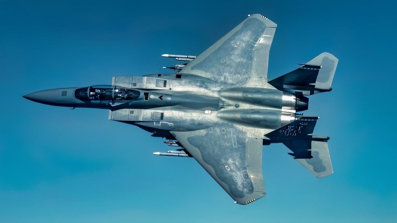 U.S. Air Force Lt. Col. Richard Turner, 40th Flight Test Squadron commander flies 40 FLTS Senior Enlisted Leader, MSgt Tristan McIntire during a test sortie in the F-15EX Eagle II over the Gulf of Mexico on Jun. 14, 2022. Assigned to the 96th Test Wing at Eglin Air Force Base, Fla., the F-15EX Eagle II is the Air Force’s newest 4th generation fighter being tested at the 40 FLTS. (U.S. Air Force photo by Tech. Sgt. John McRell)
