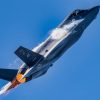 U.S. Air Force Maj. Kristin “BEO” Wolfe, F-35A Lightning II Demonstration Team commander, flies an F-35 assigned to the 356th Fighter Generation Squadron during the 2023 Arctic Lightning Air Show at Eielson Air Force Base, Alaska, July 21, 2023. The 2023 airshow theme was celebrating 50 years of women in military aviation.(U.S. Air Force photo by Staff Sgt. Kaitlyn Ergish)