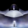Shown is a graphical artist rendering of the Next Generation Air Dominance (NGAD) Platform. The rendering highlights the Air Force’s sixth generation fighter, the F-47. The NGAD Platform will bring lethal, next-generation technologies to ensure air superiority for the Joint Force in any conflict. (U.S. Air Force graphic)