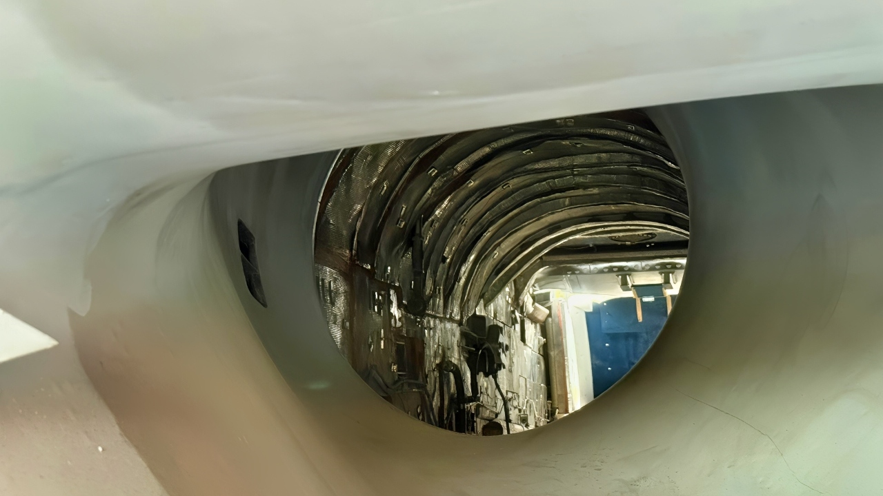 This photo was taken looking inside a YF-23A Black Widow II where the engine was removed. Photo: National Security Journal.