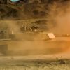 U.S. Marine Corps M1A1 Abrams tank provides suppressive fire against simulated insurgents during day 18 of the Integrated Training Exercise 13-1 at Twentynine Palms Marine Corps Base, Calif., Jan 22, 2013. The ITX is the training exercise that Marines come to prior to deploying. (U.S. Air Force photo by Staff Sgt. Stephany Richards)