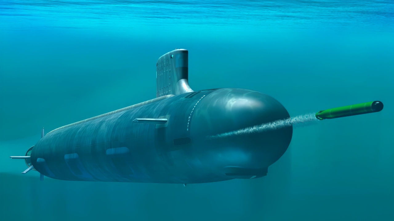 SSN 774 Virginia Class Submarine Artist Rendering from U.S. Navy.