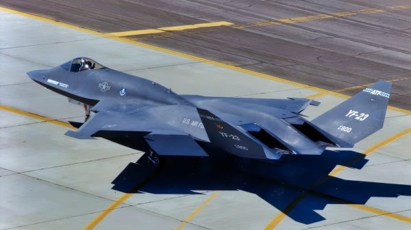 YF-23 on Taxiway USAF