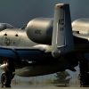 An A-10 Thunderbolt II aircraft from the 303rd Fighter Squadron, Whiteman Air Force Base, Mo., arrive at Bagram Air Field, Afghanistan, April 10, 2014. The arrival of the aircraft marks a transition from the 75th Fighter Squadron, Moody Air Force Base, Ga., to the 303rd Fighter Squadron, Whitman Air Force Base, Mo. (U.S. Air Force photo/Staff Sgt. Vernon Young Jr.) VERNONYOUNGJR