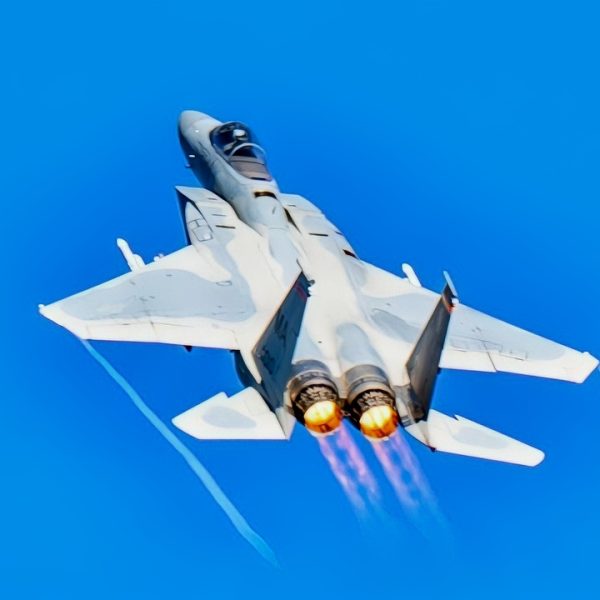 Lt. COl. Stephen 'Steagle' Mindek, 104th Fighter Wing pilot, takes off in an F-15C Eagle for Maj. John "Space' Stout's fini-flight, January 10, 2025, at Barnes Air National Guard Base, Westfield, Massachusetts.