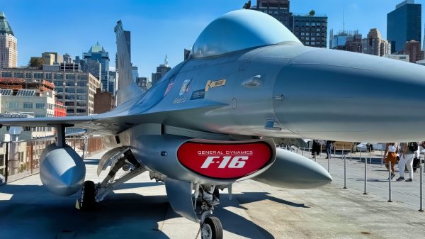 F-16 Fighting Falcon Onboard USS Intrepid