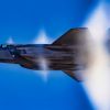 U.S. Air Force Maj. Melanie "Mach" Kluesner, pilot for the F-35A Lightning II Demonstration Team, executes precision aerial maneuvers during a practice airshow at Hill Air Force Base, Utah, Dec. 5, 2024. The practice session helps ensure the team maintains peak performance and readiness during the off-season. (U.S. Air Force photo by Senior Airman Nicholas Rupiper)
