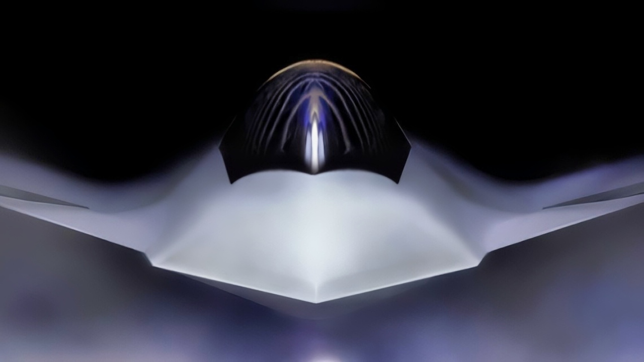 Shown is a graphical artist rendering of the Next Generation Air Dominance (NGAD) Platform. The rendering highlights the Air Force’s sixth generation fighter, the F-47. The NGAD Platform will bring lethal, next-generation technologies to ensure air superiority for the Joint Force in any conflict. (U.S. Air Force graphic)