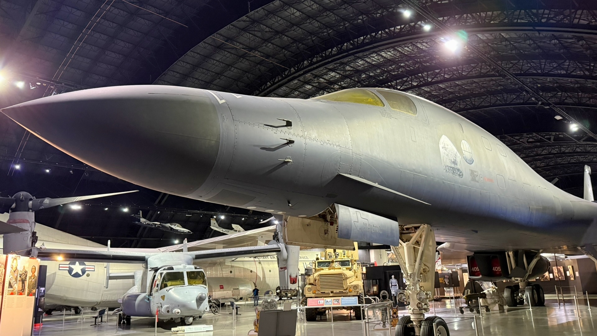 Sideview of B-1B Lancer Bomber
