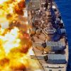 USS Iowa Opening Fire