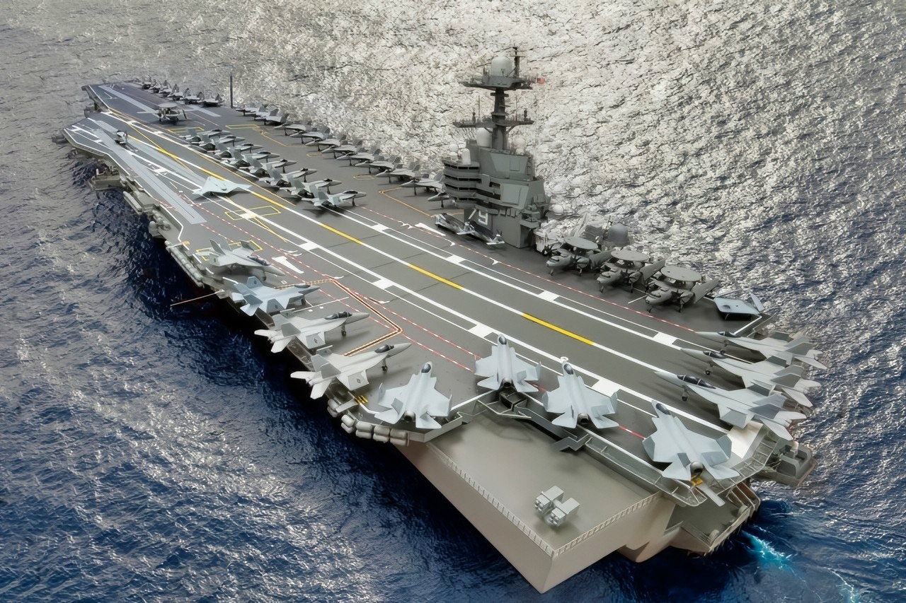 USS John F. Kennedy Aircraft Carrier Model