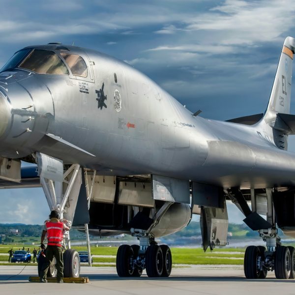 A U.S. Air Force B-1B Lancer assigned to the 37th Expeditionary Bomb Squadron, deployed from Ellsworth Air Force Base (AFB), S.D., arrives at Andersen AFB, Guam July 26, 2017. These aircraft, and the men and women who fly and support them, provide a significant capability that enables our readiness and commitment to deterrence, provides assurances to our allies, and strengthens regional security and stability in the Indo-Asia-Pacific region. (U.S. Air Force photo/Airman 1st Class Christopher Quail)