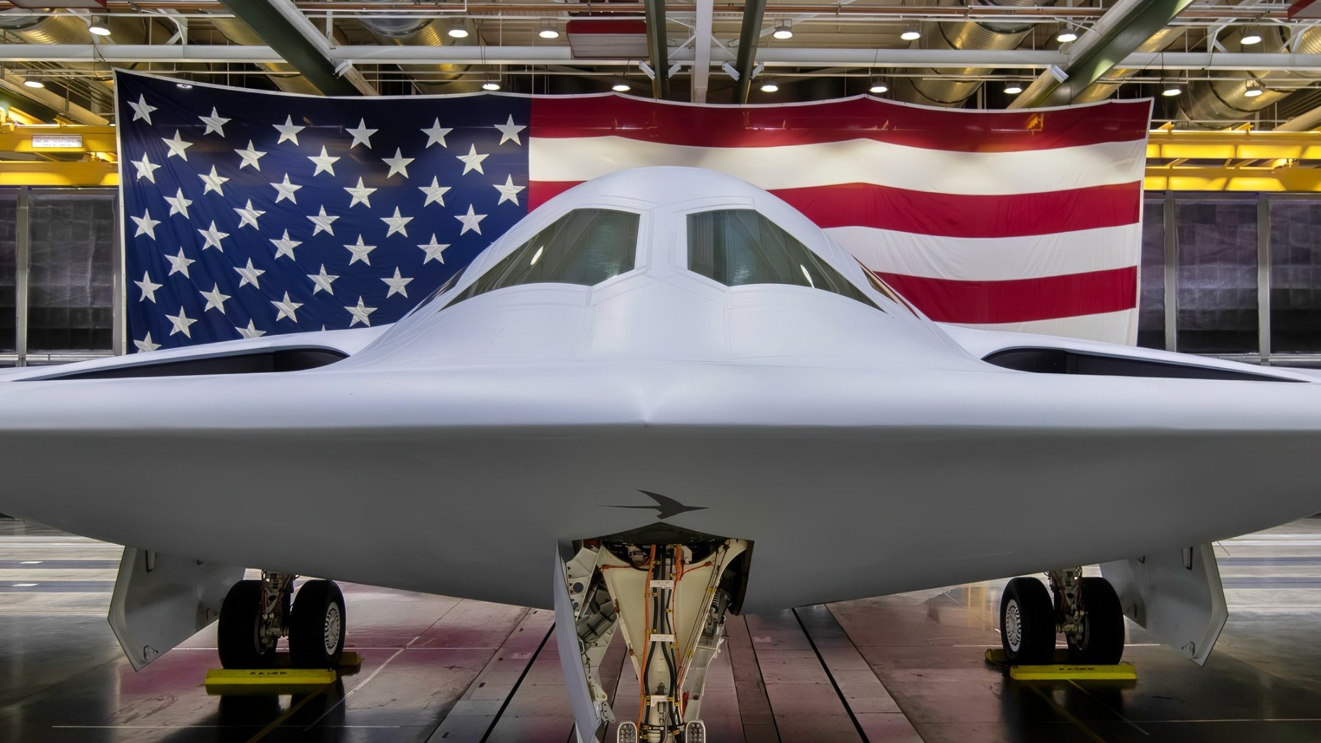 Palmdale, Calif. Designed to operate in tomorrow's high-end threat environment, the B-21 will play a critical role in ensuring America's enduring airpower capability. (U.S. Air Force photo)