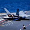 China New J-35 Fighter on Aircraft Carrier