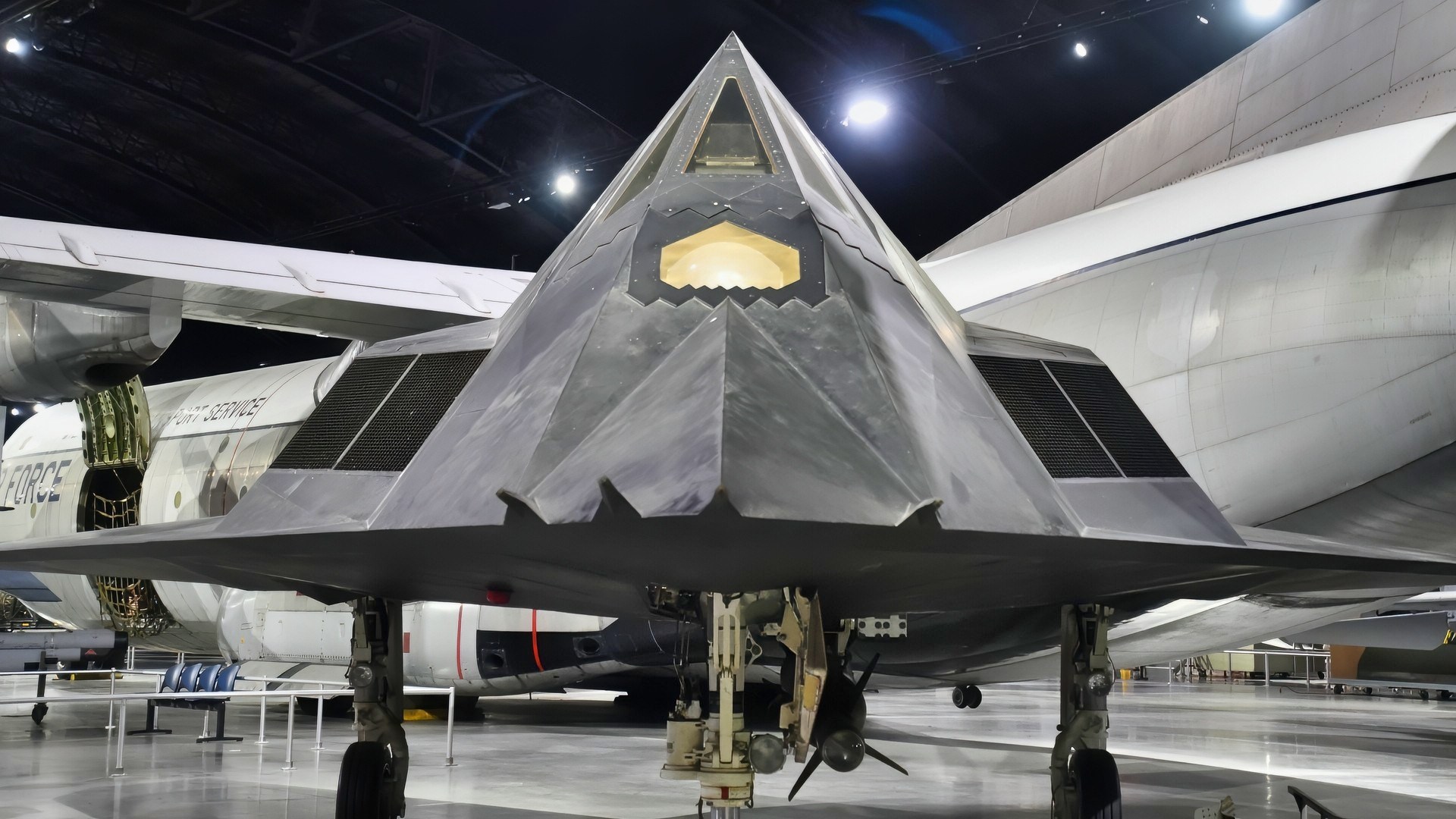 F-117A Nighthawk Stealth Fighter in Museum