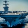 141208-N-WD464-386 ARABIAN GULF (Dec. 8, 2014) The Nimitz-class aircraft carrier USS Carl Vinson (CVN 70) prepares for flight operations in the Arabian Gulf. Carl Vinson is deployed in the U.S. 5th Fleet area of operations supporting Operation Inherent Resolve, strike operations in Iraq and Syria as directed, maritime security operations, and theater security cooperation efforts in the region. (U.S. Navy photo by Mass Communication Specialist 2nd Class Alex King/Released)