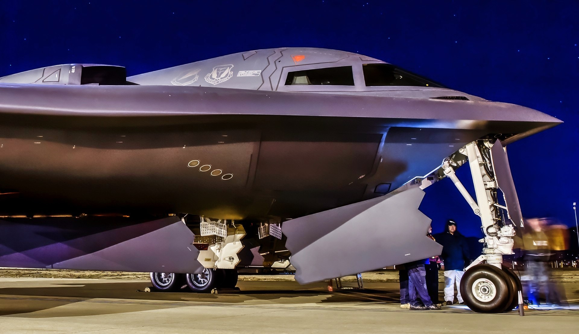 B-2 Spirit Stealth Bomber on Runway