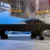 Artist rendering of a B-21 Raider in a hangar at Ellsworth Air Force Base, South Dakota, one of the future bases to host the new airframe. AFCEC is leading a $1 billion construction effort at Ellsworth to deliver sustainable infrastructure to meet warfighter demands for bomber airpower. (U.S. Air Force graphic)