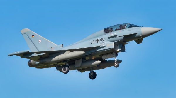 Eurofighter Typhoon Training in Sky