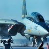 An F-14B Tomcat assigned to the"Swordsmen" of Fighter Squadron Three Two (VF-32) launches off of one of four steam powerd catapults on the flight deck. The Harry S. Truman carrier strike group is on a six-month deployment in support of the global war on terrorism and is currently conducting carrier qualifications of the east coast of the Untied States. US Navy photo by Photographer's Mate Airman Ryan O'Connor. (Released by HST Public Affairs)