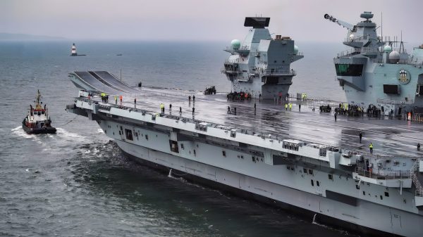 HMS Prince of Wales Aircraft Carrier Test