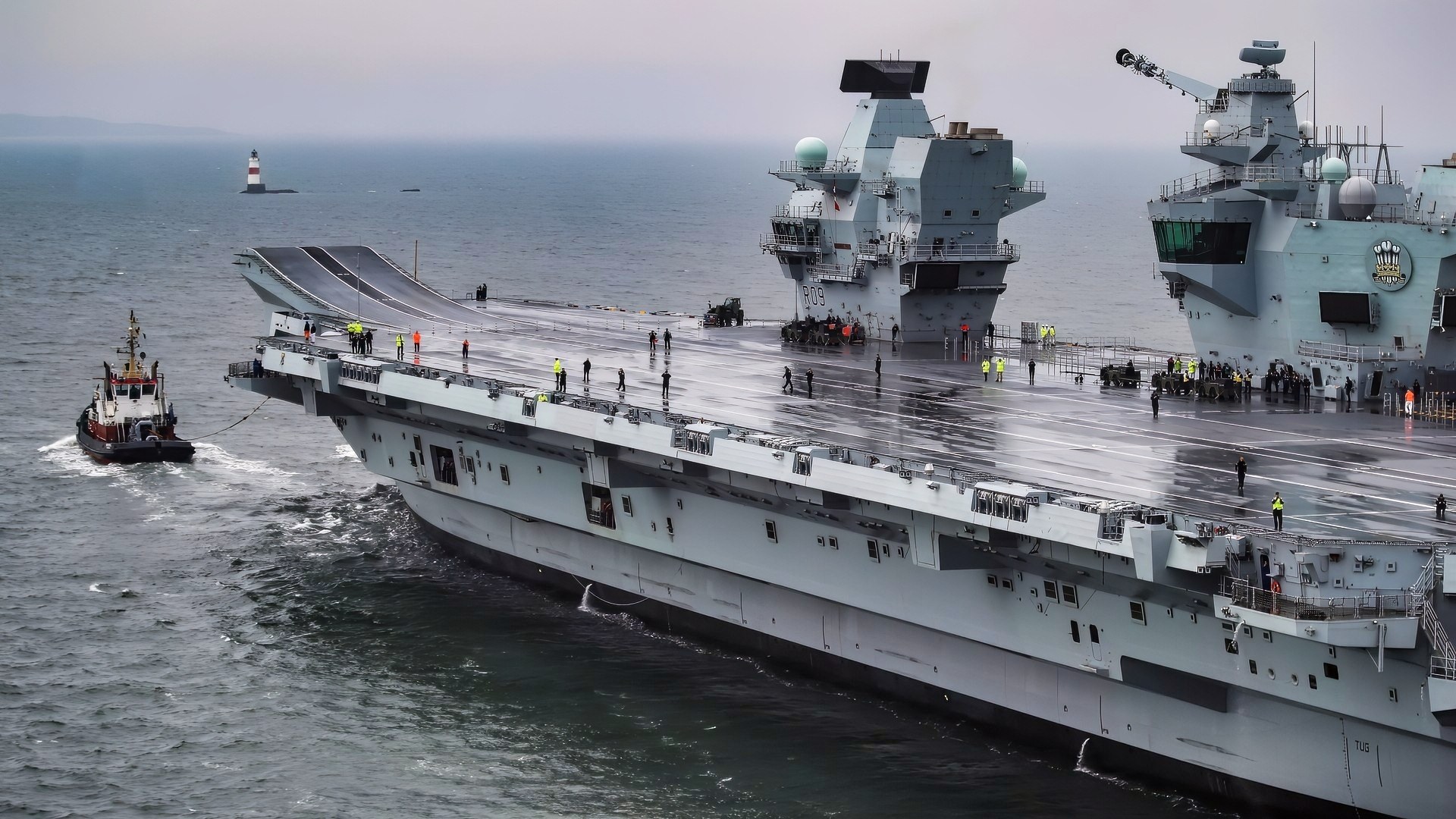 HMS Prince of Wales Aircraft Carrier Test