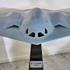 A model of the B-21 Raider bomber is displayed during an unveiling ceremony at the Air and Space Forces Association headquarters in Arlington, Va., April 17, 2026. (U.S. Air Force photo by Eric Dietrich)