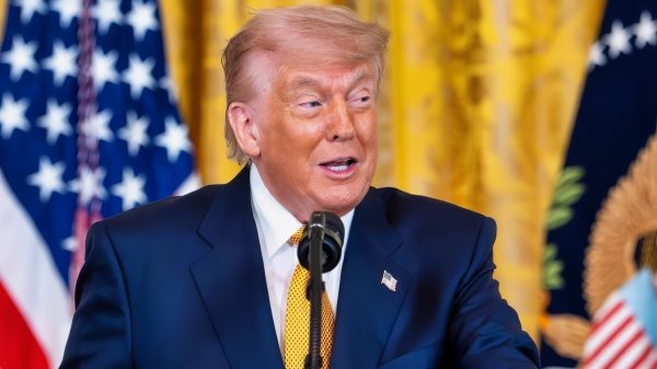 President Donald J. Trump delivers remarks at a Military Mothers’ Day event, Wednesday, May 6, 2026, in the East Room of the White House. (Official White House Photo by Andrea Hanks)