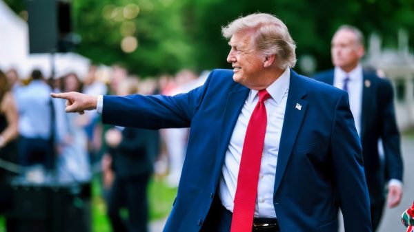 President Donald J. Trump and First Lady Melania Trump work the rope line at the Congressional Picnic on the South Lawn, Tuesday, May 19, 2026. (Official White House Photo by Daniel Torok)