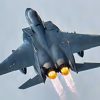 A Louisiana Air National Guard F-15C Eagle streaks above the Ohio River during the Thunder Over Louisville air show in Louisville, Ky., April 18, 2026. More than a dozen military aircraft performed during the show, including four Kentucky Air National Guard C-130J Super Hercules from the Louisville-based 123rd Airlift Wing and two UH-60 Black Hawks from the Kentucky Army National Guard’s Frankfort-based 63rd Theater Aviation Brigade. (U.S. Air National Guard photo by Dale Greer)