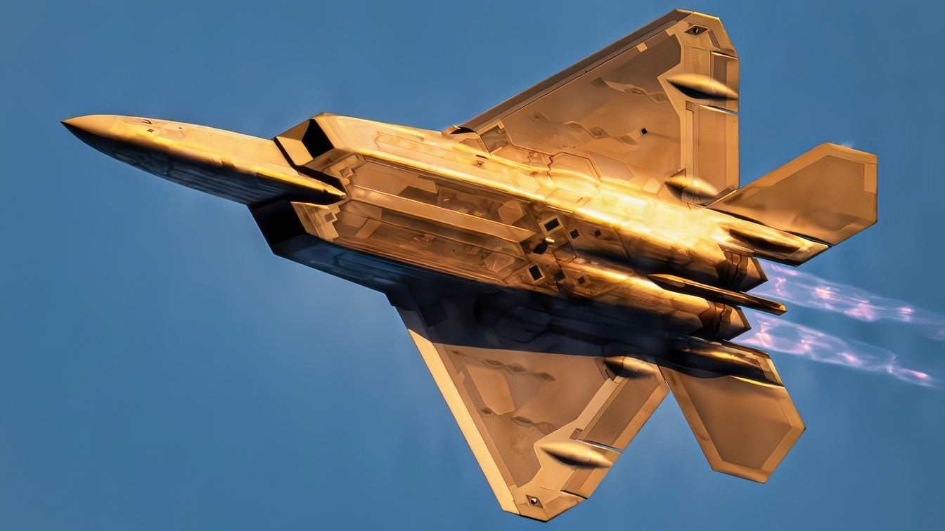 U.S. Air Force Capt. Nick “Laz” Le Tourneau, pilot and commander of the F-22 Raptor Aerial Demonstration Team, performs an aerial demonstration during the 52nd Annual SUN 'n FUN Aerospace Expo in Lakeland, Florida, April 15, 2026. Capt. Le Tourneau showcased the unmatched capabilities of the F-22 to the SUN ‘n FUN crowds by performing multiple series of combat maneuvers. (U.S. Air Force photo by Staff Sgt. Mary Bowers)
