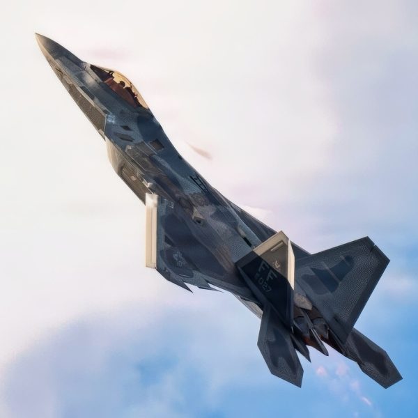 U.S. Air Force Capt. Nick “Laz” Le Tourneau, pilot and commander of the F-22 Raptor Aerial Demonstration Team, performs an aerial demonstration during the 52nd Annual SUN 'n FUN Aerospace Expo in Lakeland, Florida, April 14, 2026. Capt. Le Tourneau showcased the unmatched capabilities of the F-22 to the SUN ‘n FUN crowds by performing multiple series of combat maneuvers. (U.S. Air Force photo by Staff Sgt. Mary Bowers)