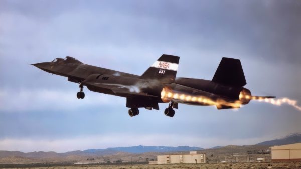 SR-71 Blackbird Flying for NASA